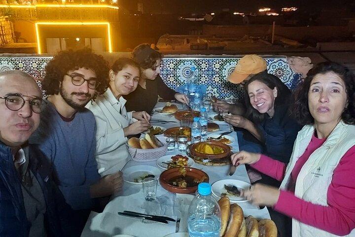 Marrakech Street Food med +10Smakprov & Tanjiamiddag|Guidad promenad