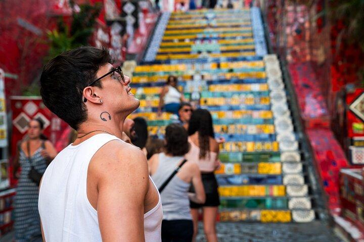 Cristo Redentor en Van y Escaleras Selarón