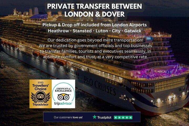 Transfert privé entre Londres et Douvres - Terminal de croisière / Hôtel