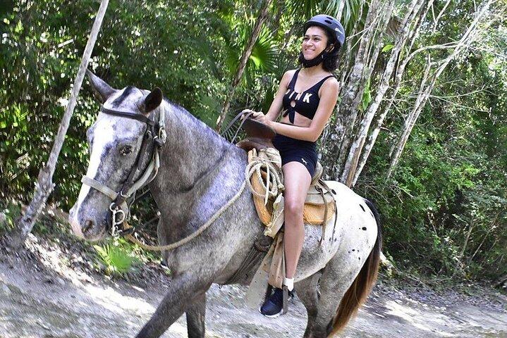 Passeio a cavalo, ATV, Ziplines & Cenote de Playa del Carmen