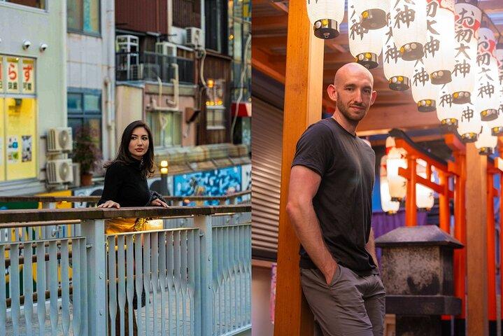 Privé levendige nachtfotoshootervaring in Osaka (Dotonbori)