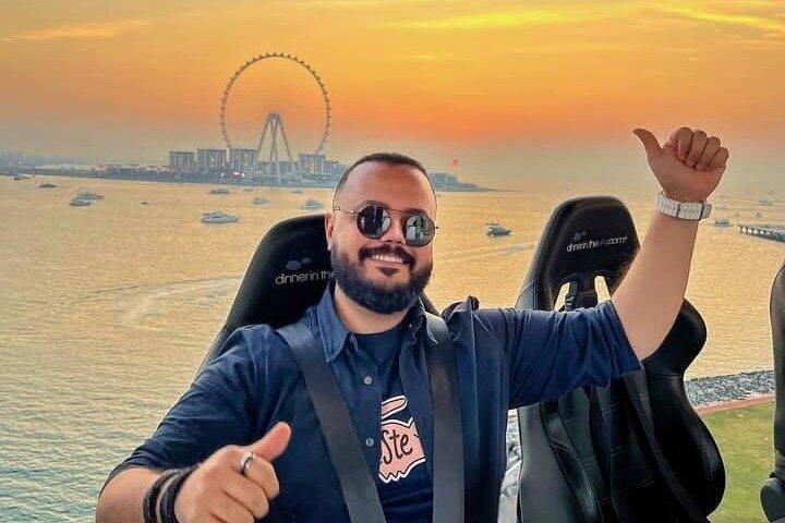 Dubai: Sky Dining Experience con trasporto privato