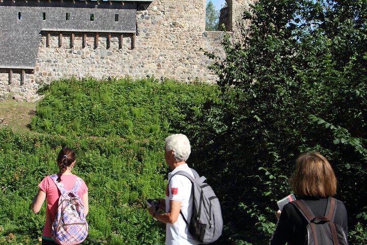 Excursion d'une journée au parc national de la Gauja : animaux, châteaux et grotte