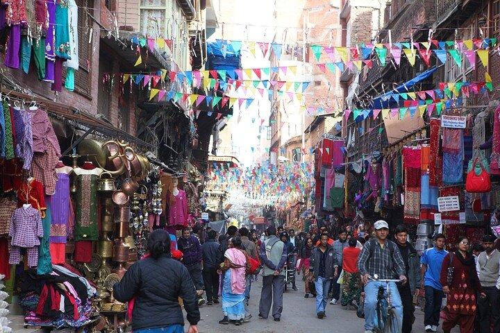 Stadtrundgang durch den Basar in Kathmandu mit professionellem Guide