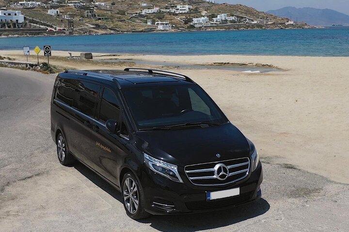 Mykonos privatbil med förare till förfogande 24 timmar