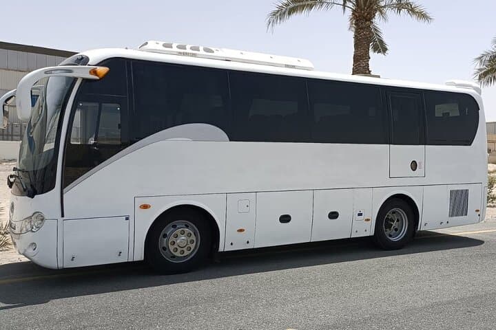 Passengers transport in rented buses, Airport pick up or drop