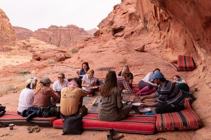 Yoga & Sunset Desert Tour in Wadi Rum Jordan with overnight
