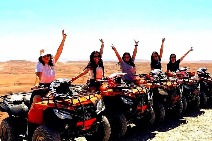 Dinner show & Quad Bike and Camel Ride in Marrakech Desert