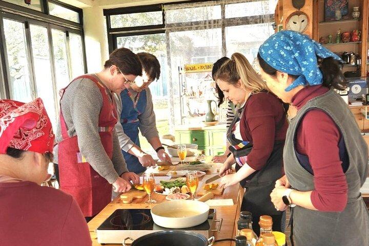 Aula de culinária JEJU _Aula e jantar no Jeju Seaside Sunset Terrace