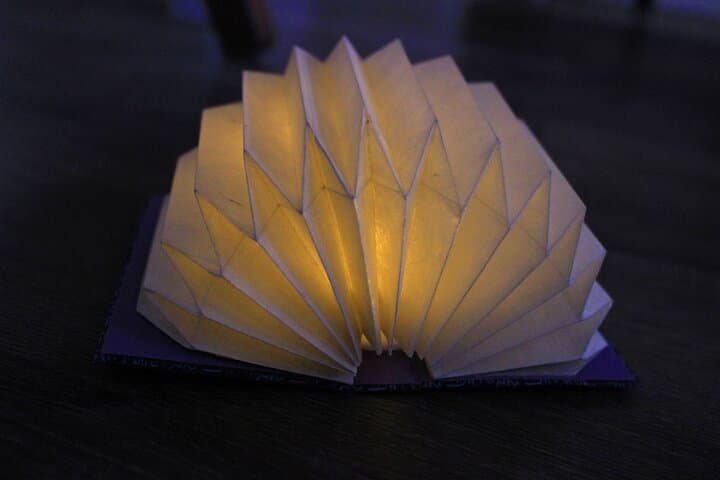 Mini Origami Lamp and Mizuhiki knot Belt Workshop in Ueno