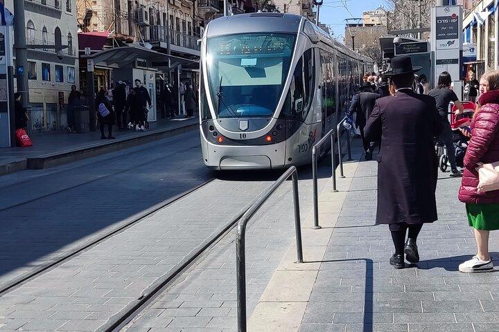 Langs het pad van de lightrail van Jeruzalem - privétour