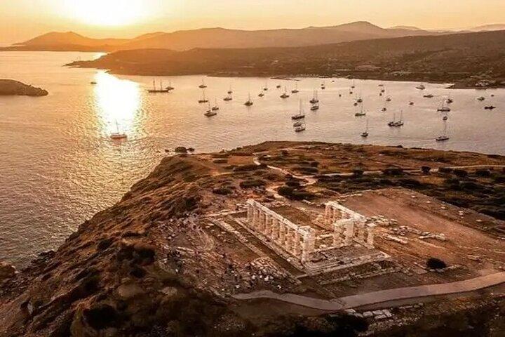 Excursão ao Cabo Sounion: excursão privada ao Templo de Poseidon e excursão com áudio
