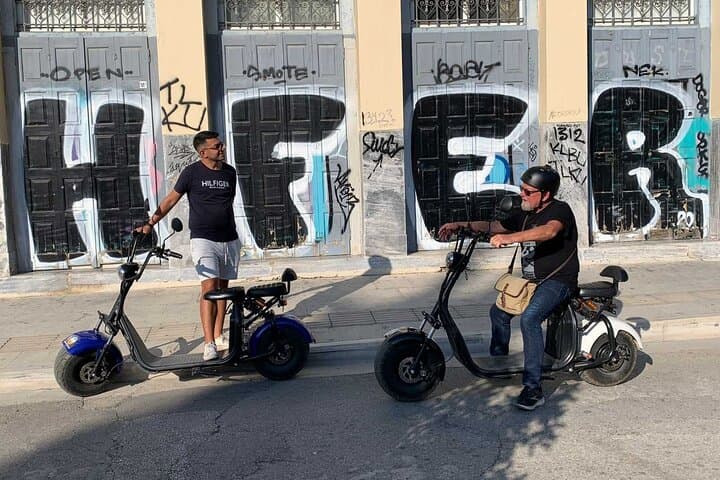 GoPro Adventure Tour in Acropolis area by E-Scooter