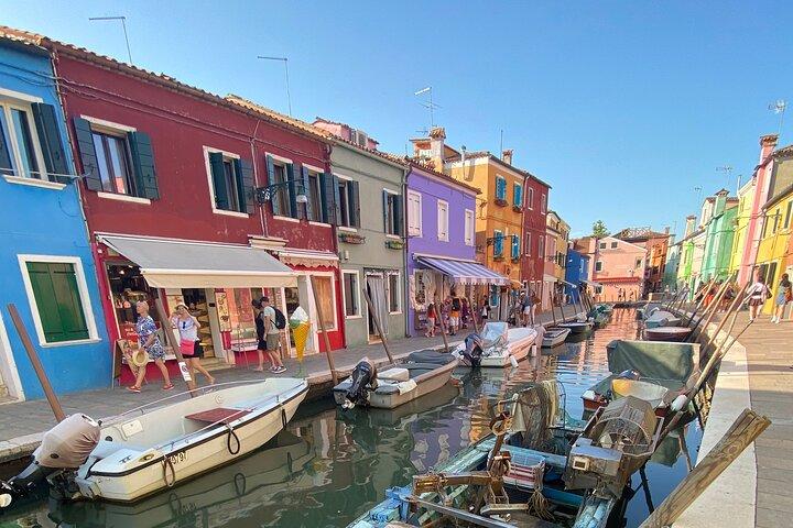 Excursão de barco particular para Murano e Burano saindo de Veneza