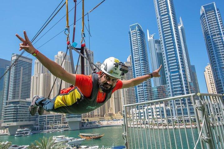 XLine Solo Urban Zipline in Dubai Marina