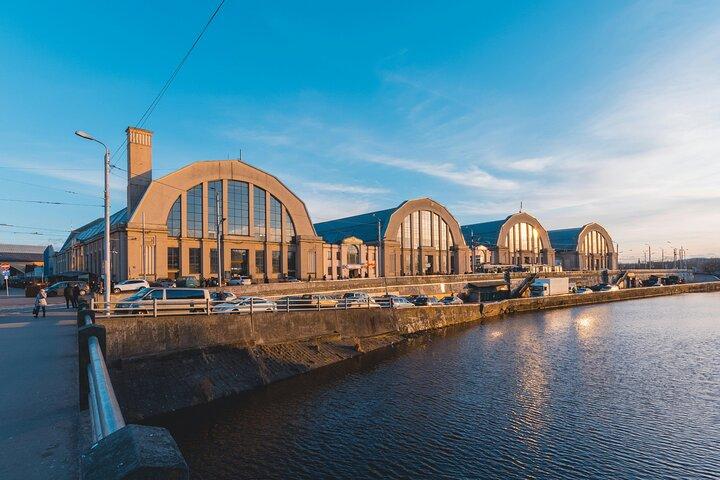 Riga Central Market and Science Academy Observation Deck Tasting Tour