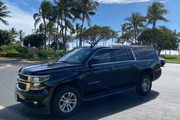 Trasferimento di arrivo privato: dall'aeroporto internazionale di Kona agli hotel di Big Island