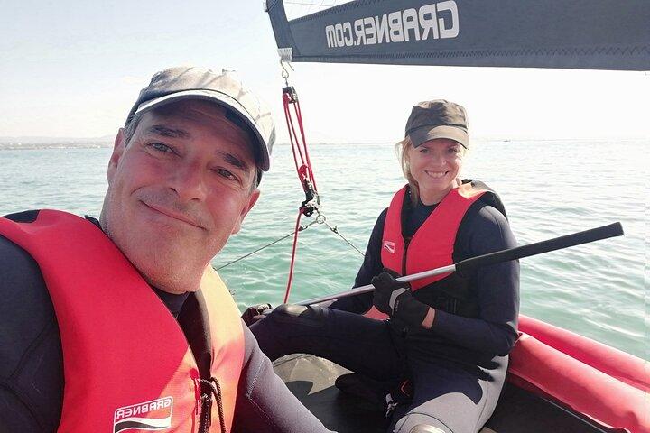 Ria Formosa på en liten och sportig privat seglingskatamaran
