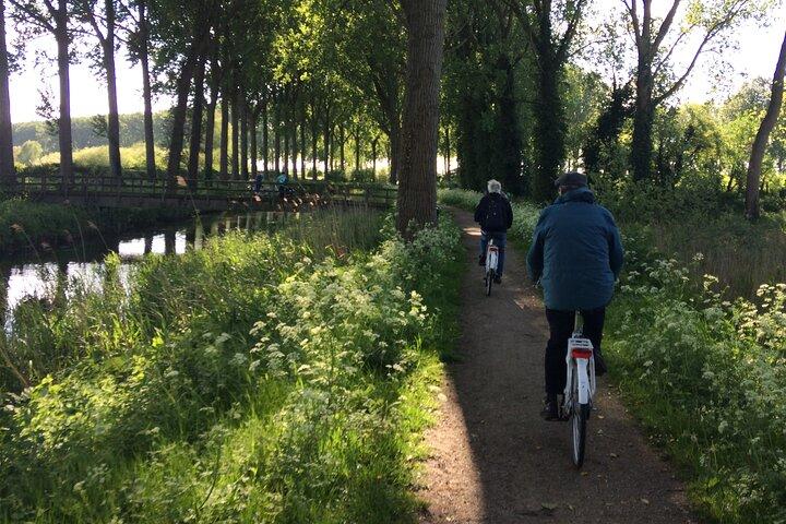 スペイン語と英語でのブルージュとダンメのバイクツアー