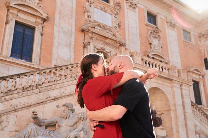 Sesión de fotos privada en el centro de Roma.
