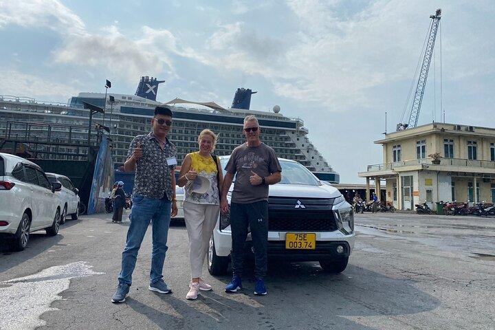 Chan May Port to Golden Bridge or Hoi An by Private Car