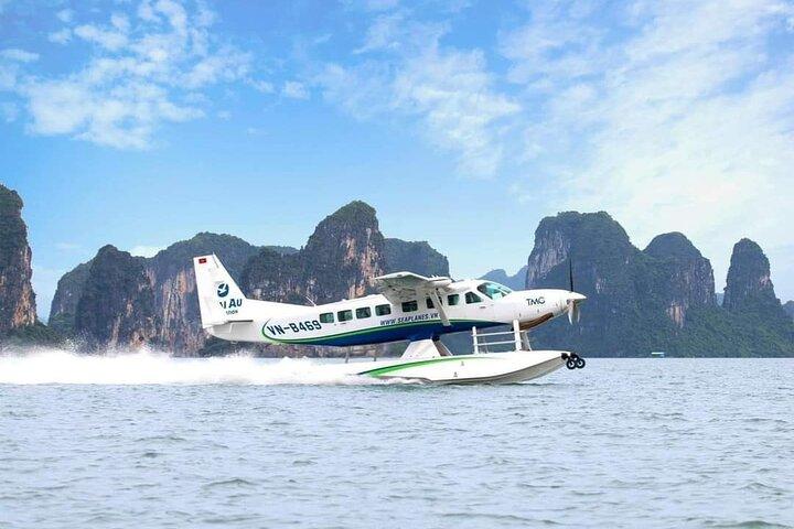 Excursion d'une journée à Halong au départ de Hanoï avec hydravion panoramique et croisière de luxe