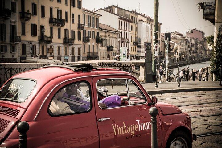 2 Stunden Oldtimer Fiat 500 Grachten Tour in Mailand