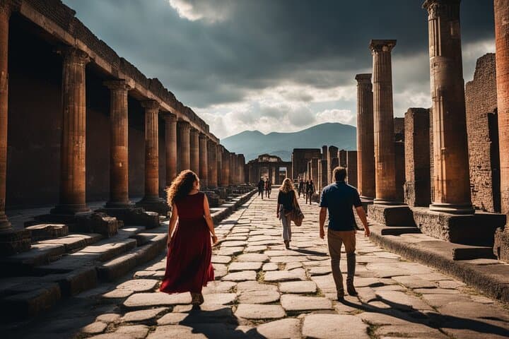 Naples to Praiano/Amalfi transfer via 2h in Pompei (or viceversa)