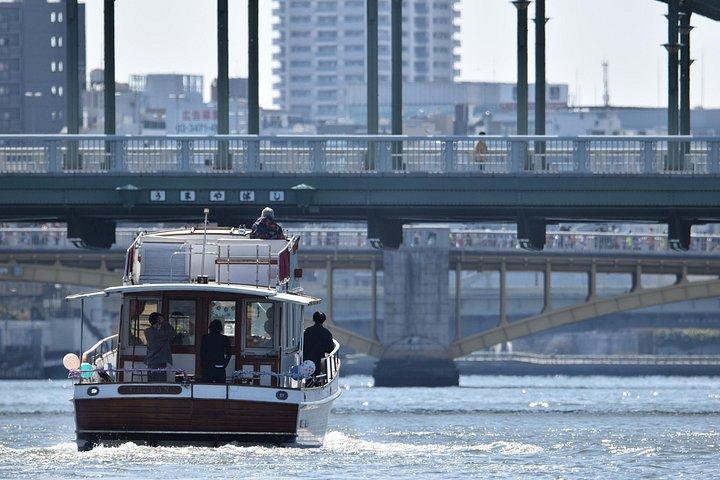 2時間のプライベートクルージングボートツアー;東京湾と川