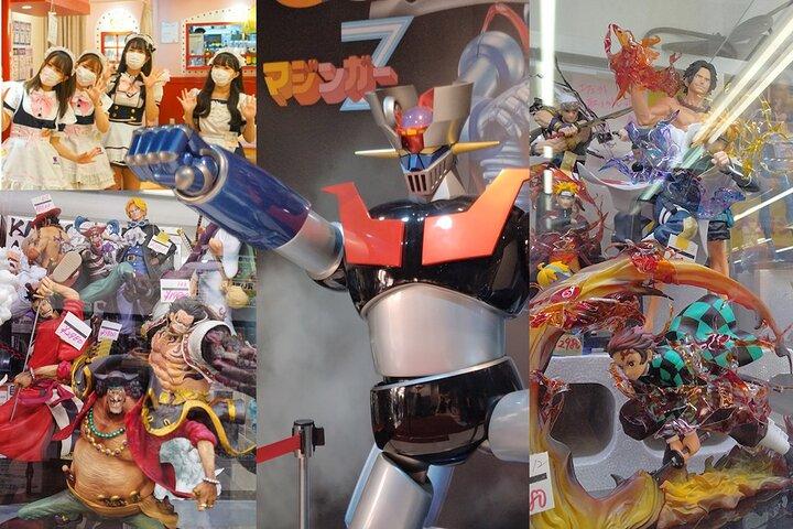 Anime compras tour em Osaka, Den Den Town: Figuras, manga, faca