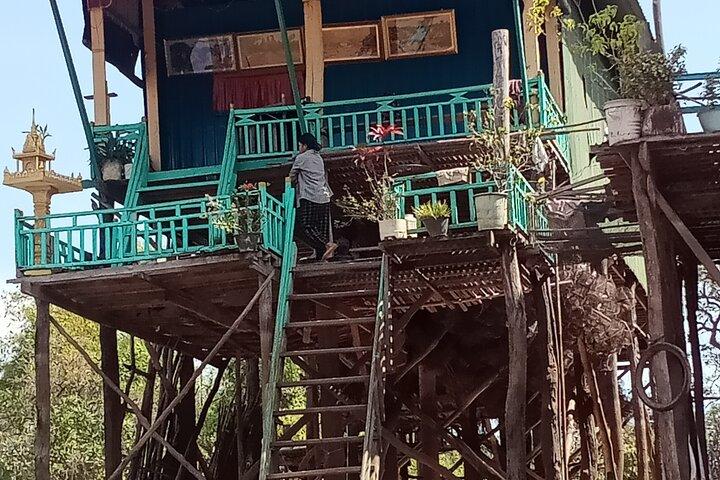 Beng Mealea e vila flutuante com traslado do aeroporto
