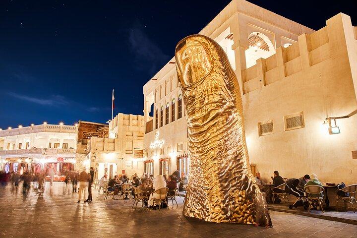 Doha: tour privato notturno di 5 ore con cena
