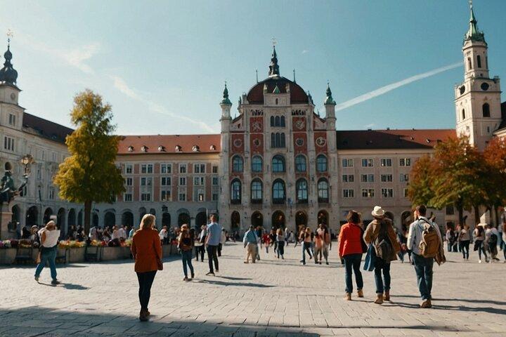 Transferência de carro particular de Praga a Munique com 2h de passeios turísticos
