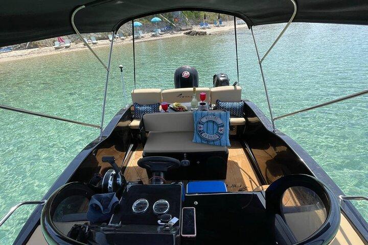 Zakynthos privétour in Black Elegance luxe speedboot