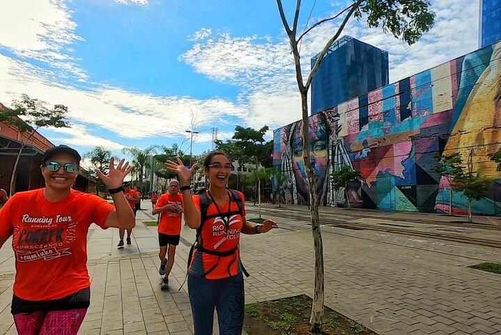 Running i historiska centrum av Rio de Janeiro