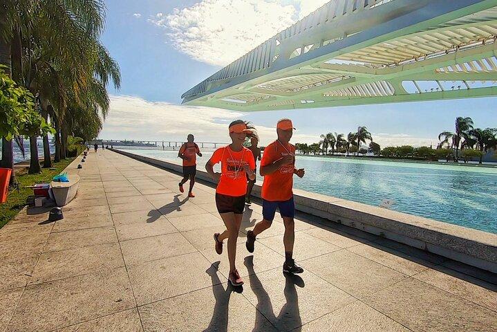 Running i historiska centrum av Rio de Janeiro