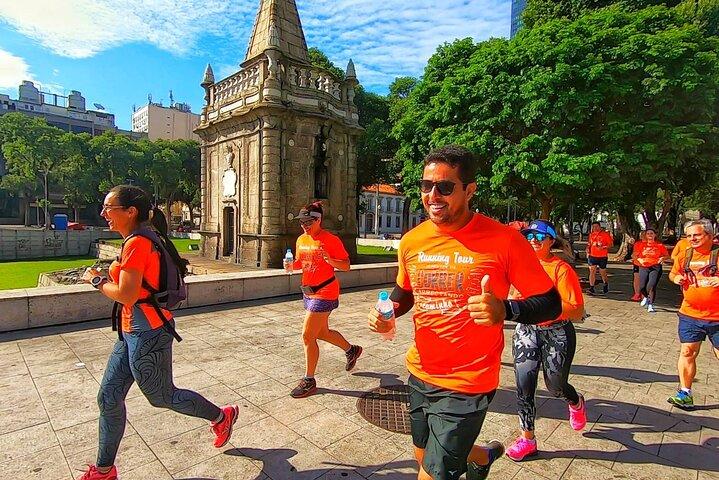 Running i historiska centrum av Rio de Janeiro