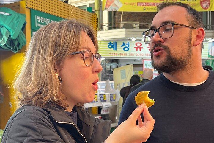 Mangwon Market Food tour By Locals; Cheap Eats to Fancy Feast