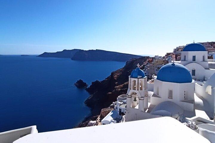 Viagem privada de um dia saindo de Creta Descubra os encantos de Santorini
