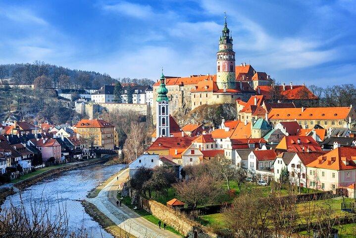 Excursion d'une journée de luxe à la ville des contes de fées Cesky Krumlov au départ de Prague
