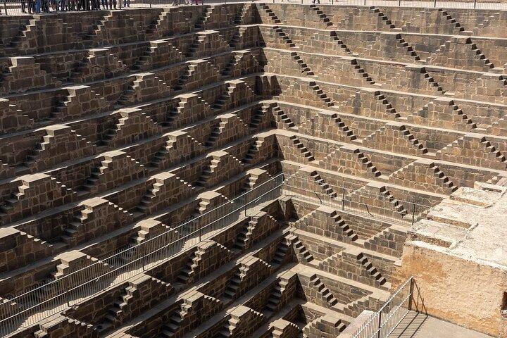 Chand Baori, Vogelschutzgebiet, Fatehpur Sikri Agra Drop von Jaipur