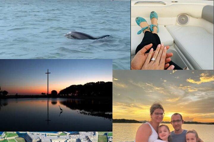 Excursion privée en bateau d'une journée ou au coucher du soleil à Saint Augustine, 6 passagers maximum
