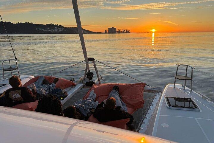 VIP Catamaran Private Tour in Lisbon up to 18 clients