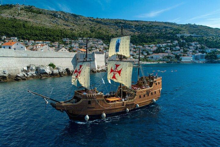 Solnedgång Panoramakryssning på en trägalleon i Dubrovnik
