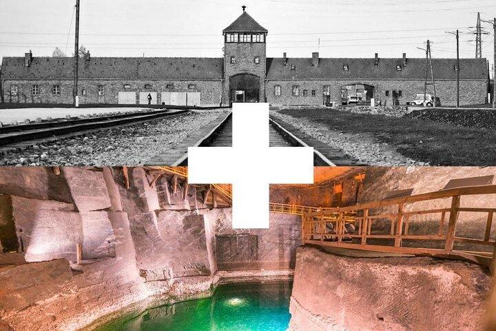 Desde Cracovia : Visita guiada a la mina de sal de Auschwitz & Wieliczka