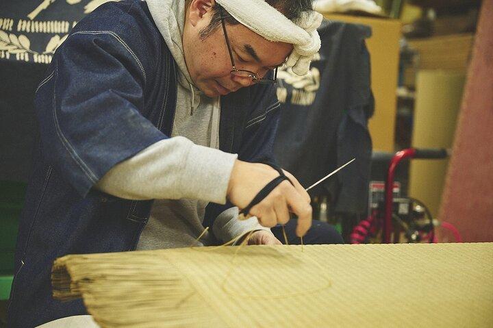畳職人の技を見学し、ミニ畳を手作りしよう