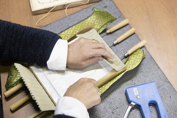 Observação do artesanato do tatami e faça seu próprio mini tatami