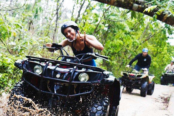 Adrenaline dag ATV, Cenote, zipline van Playa del Carmen & Tulum