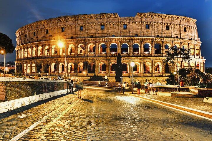 Visite nocturne panoramique de Rome en Big Bus