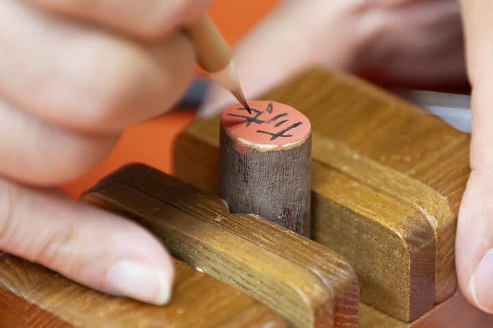 Hand-carved stamps made with craftsmen in Asakusa, Tokyo